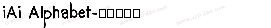 iAi Alphabet字体转换